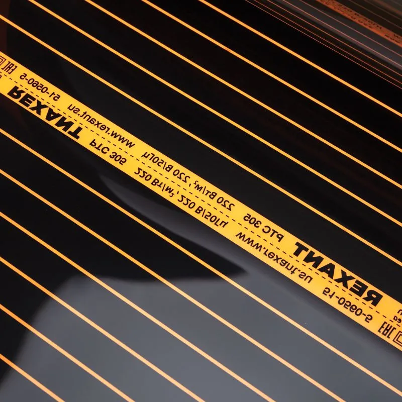 Пленочный теплый пол PTC 305 220Вт/м², ширина 50см, толщина 0,338мм  REXANT - Фото 4