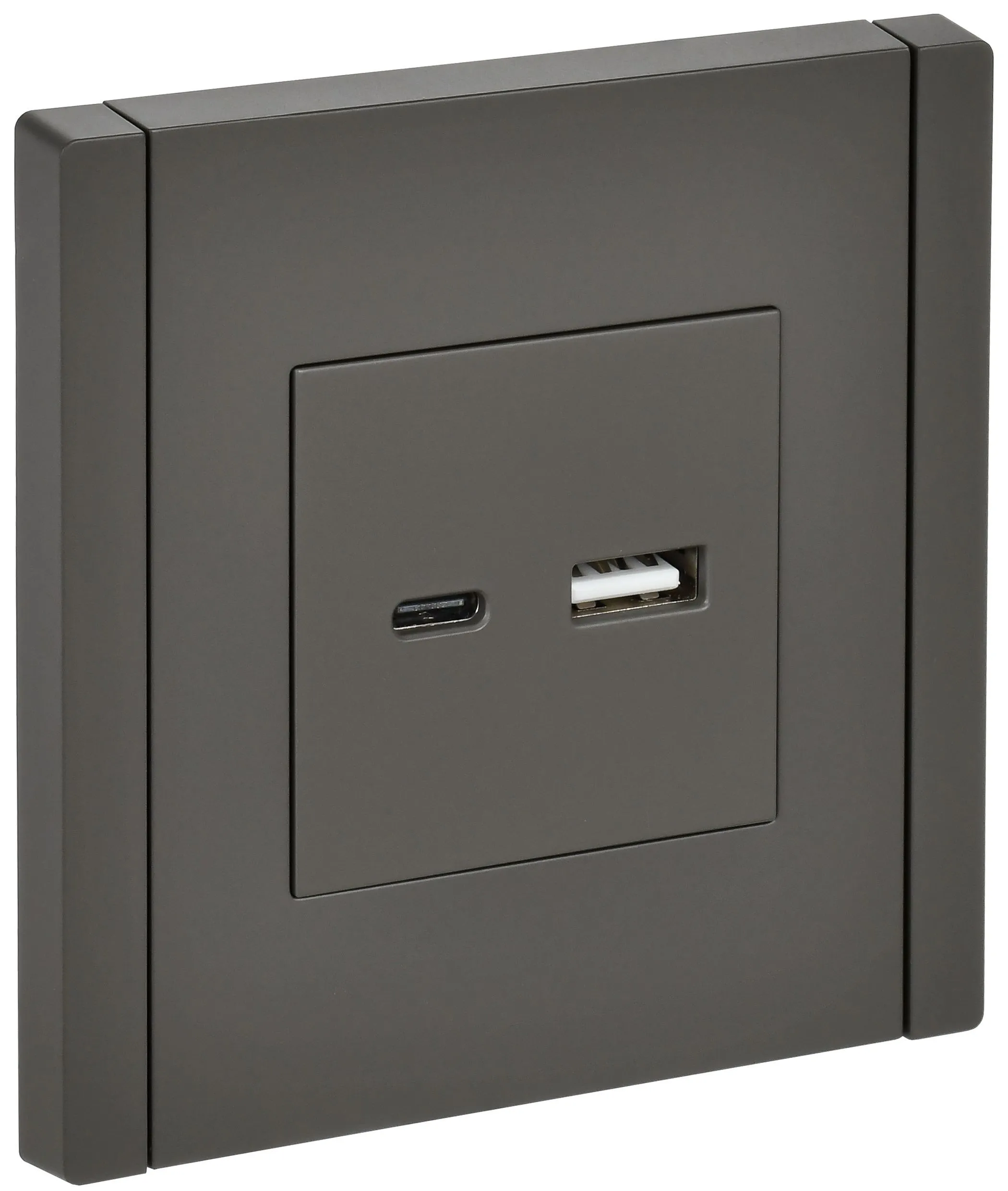 FORTE&PIANO Розетка USB A+C 3,1А FP350 серый IEK FP-U22-D31-K03