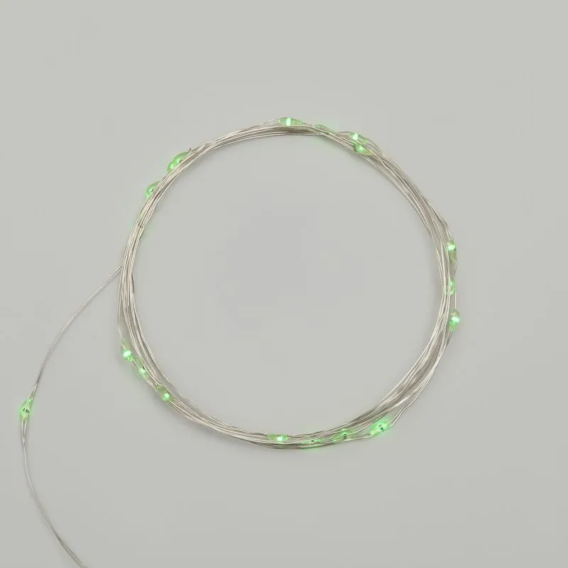 Гирлянда светодиодная Роса 2м, 20LED, ЗЕЛЕНЫЙ, IP20, 2хCR2032 в комплекте NEON-NIGHT 303-008