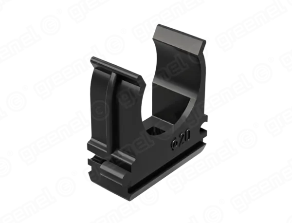 Крепеж-клипса 20мм (100шт), цвет - чёрный, GREENEL