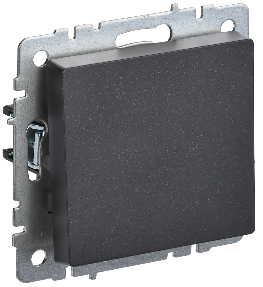 BRITE Выключатель 1-клавишный 10А ВС10-1-0-БрЧ черный IEK BR-V10-0-10-K02