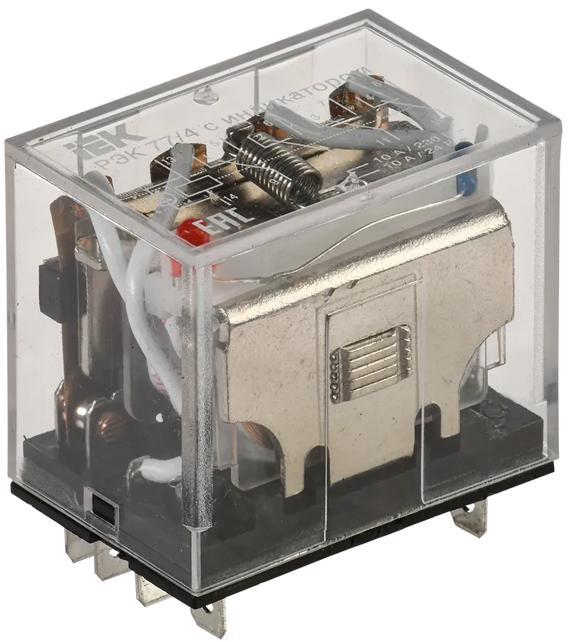 Реле РЭК77/4(LY4) с индикацией 10А 24В AC IEK