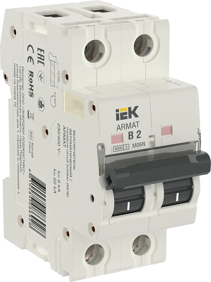 ARMAT Автоматический выключатель M06N 2P B 2А IEK