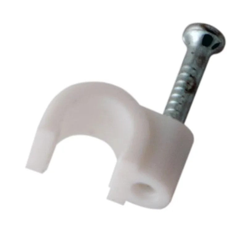 Крепеж кабеля круглый 4мм, белый (50 шт/уп) REXANT 07-4004