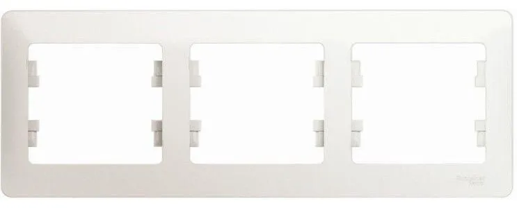 Рамка 3-м Glossa горизонт. перламутр SE GSL000603
