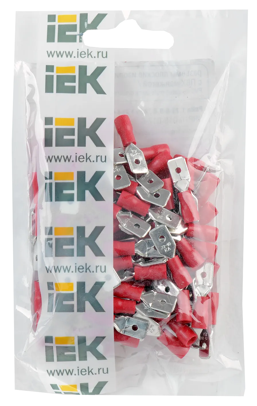 Разъем РпИп 1,25-6-0,8 плоский (100шт/упак) IEK - Фото 3