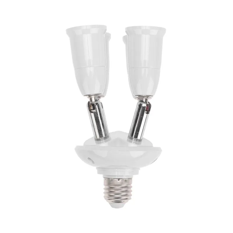 Разветвитель цокольный Е27-4хЕ27 (поворотный цоколь) белый REXANT - Фото 4