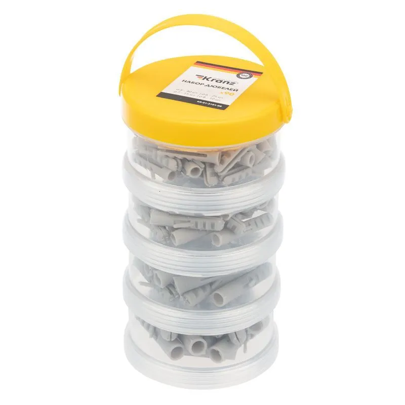 Набор дюбелей (90 шт/уп) KRANZ KR-01-3101-08