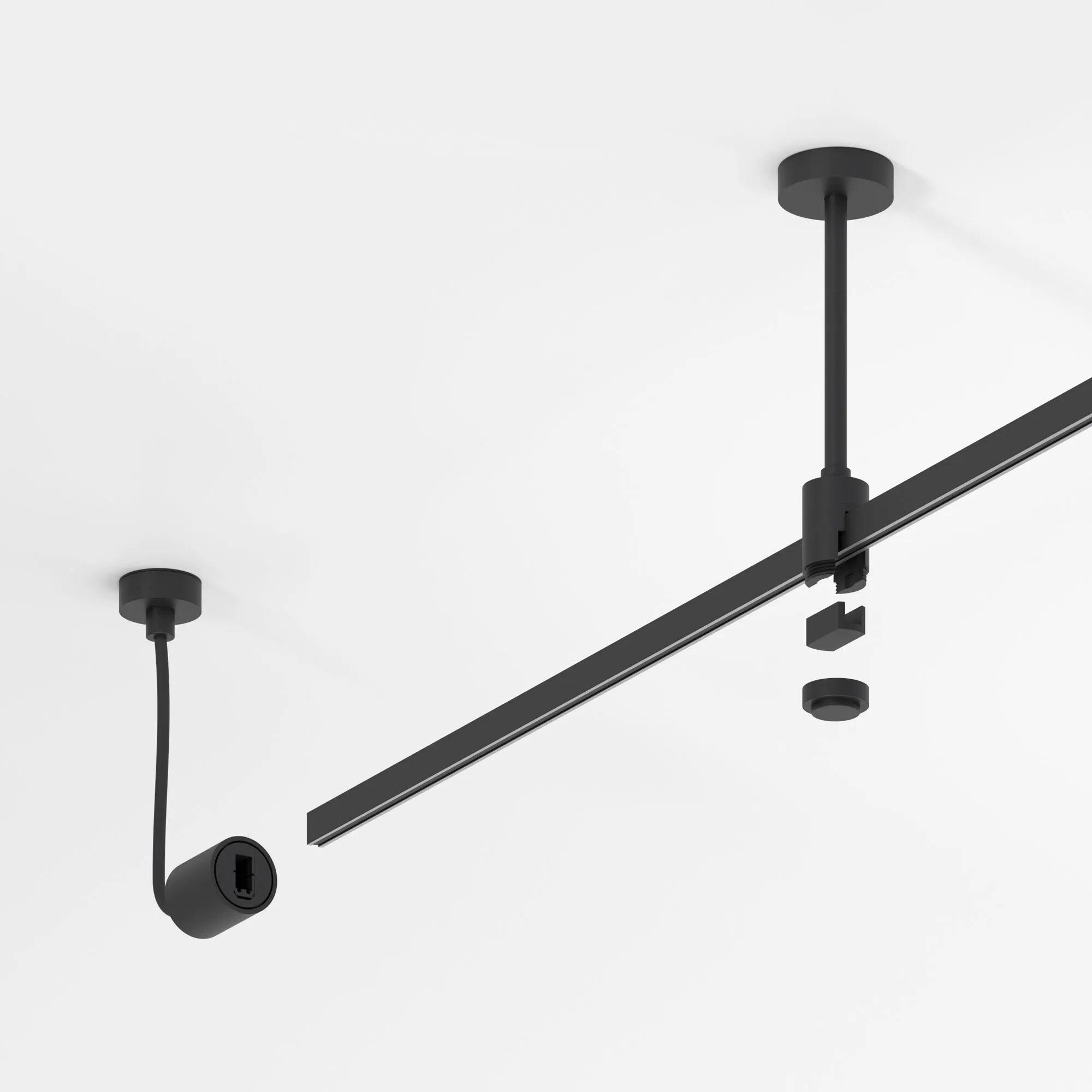 Esthetic Magnetic Подвесной комплект для подключения трековой системы освещения к питанию (боковой)  - Фото 10