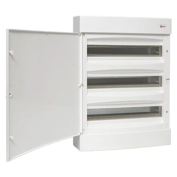 Щит распределительный навесной "Unix" белая дверь 3х18 (54) модулей 526x396x112 IP40 - Фото 5