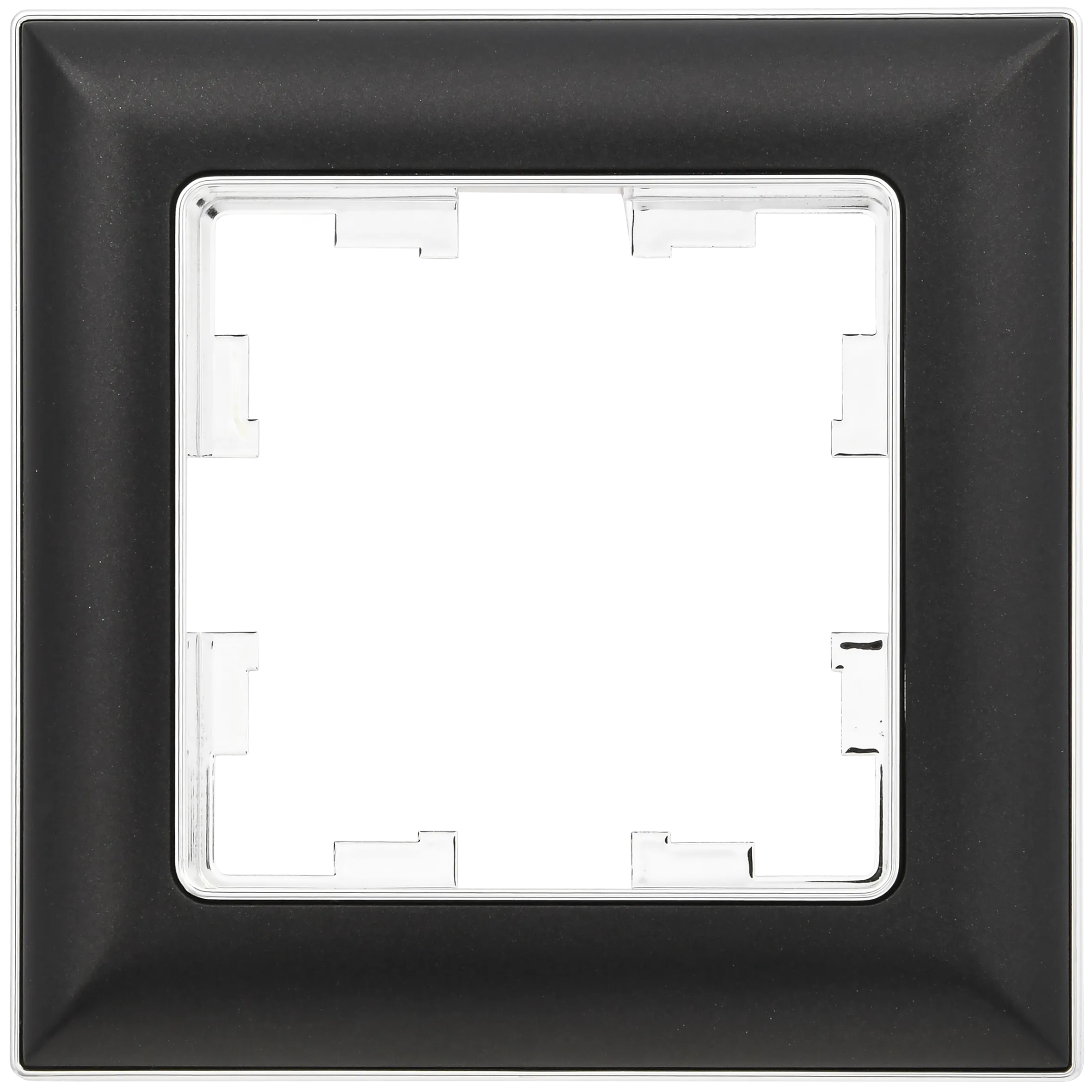 BRITE Рамка 1-местная РУ-1-Бр хром/черный IEK - Фото 4
