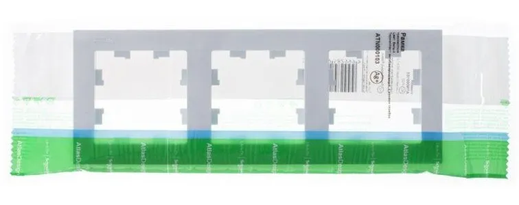 Рамка 3-м AtlasDesign универс. бел. SE ATN000103 - Фото 2