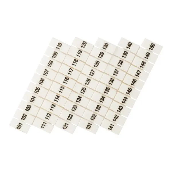 Маркеры для JXB-ST/Push-in 6 с нумерацией 100-150 (100 шт.) EKF