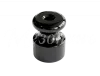 Изолятор фарфоровый для наружного монтажа витой электропроводки, D18,5х24мм, цвет -черный, ТМ Мезони GE70025-05