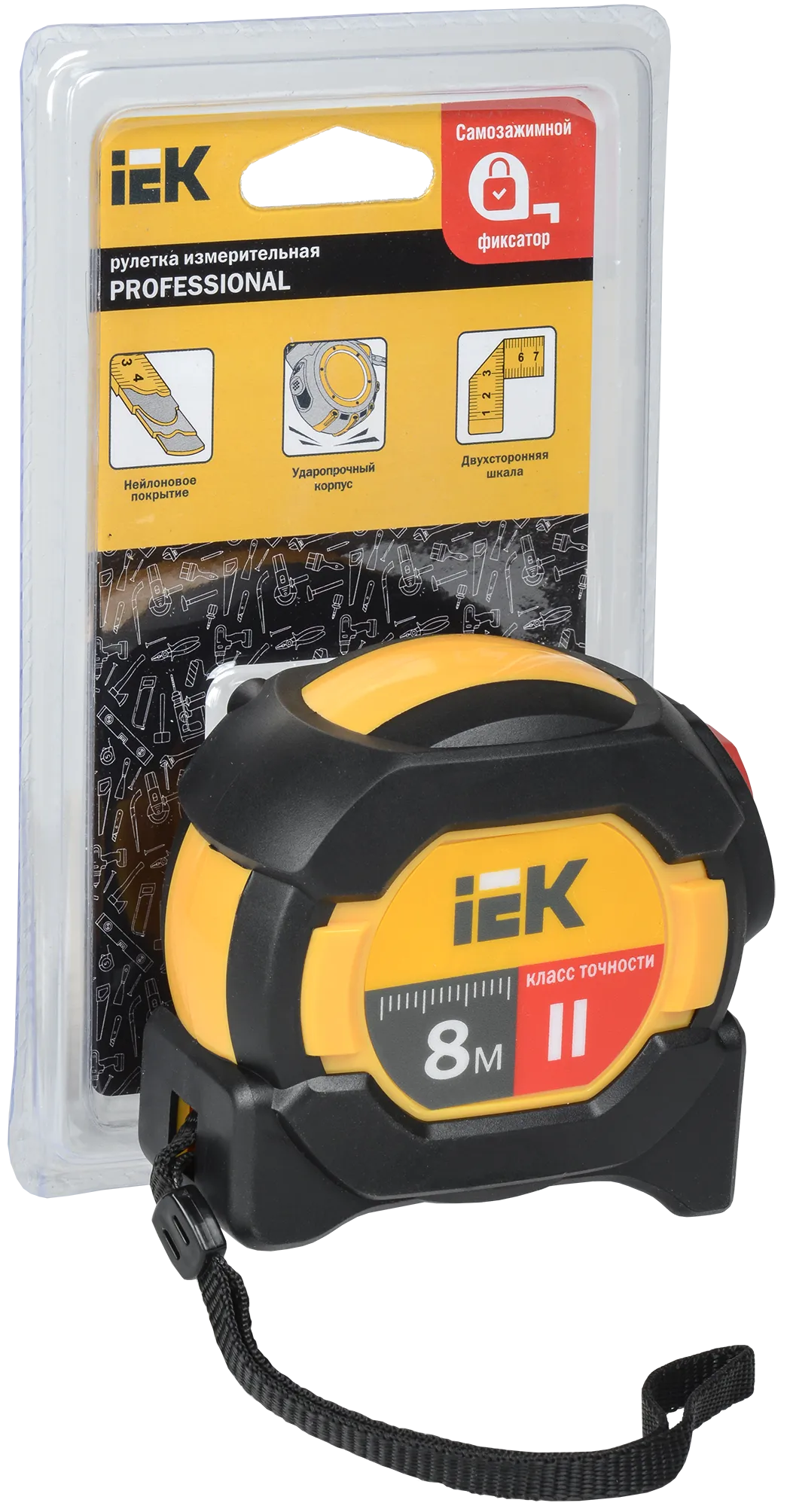 Рулетка измерительная PROFESSIONAL 8м IEK - Фото 2