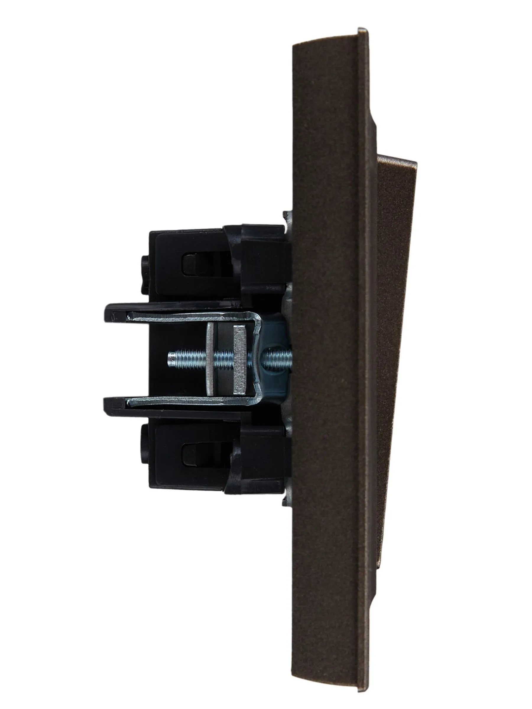 BRITE Выключатель 2-клавишный 10А в сборе ВСР10-2-0-БрТБ темная бронза IEK - Фото 6