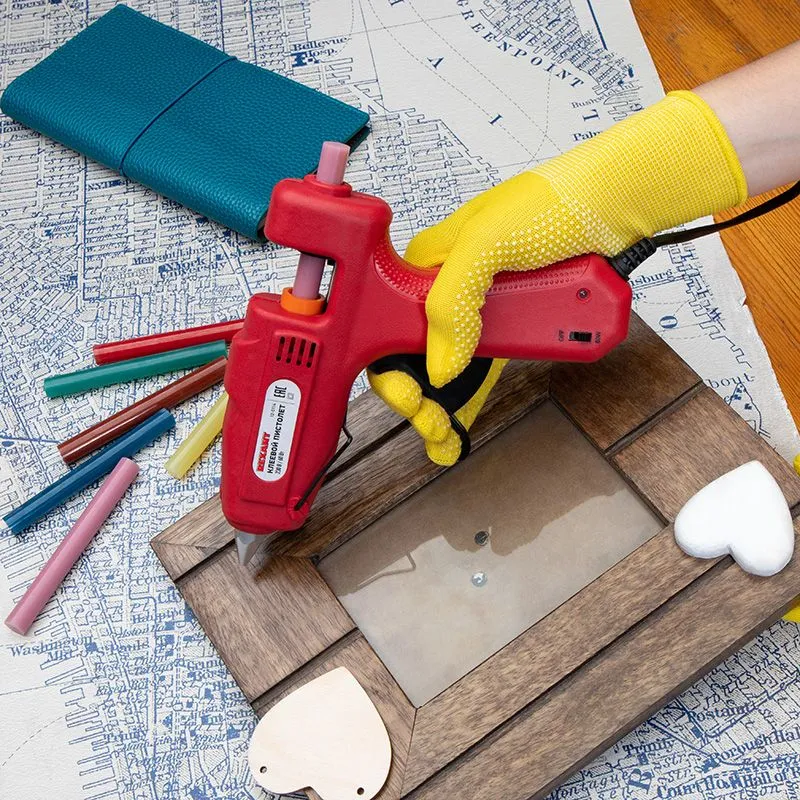 Пистолет клеевой, 60Вт, Ø11мм, с кнопкой, блистер REXANT - Фото 2