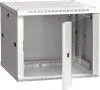 ITK Шкаф настенный LINEA W 9U 600х600мм дверь стекло RAL 7035 LWR3-09U66-GF