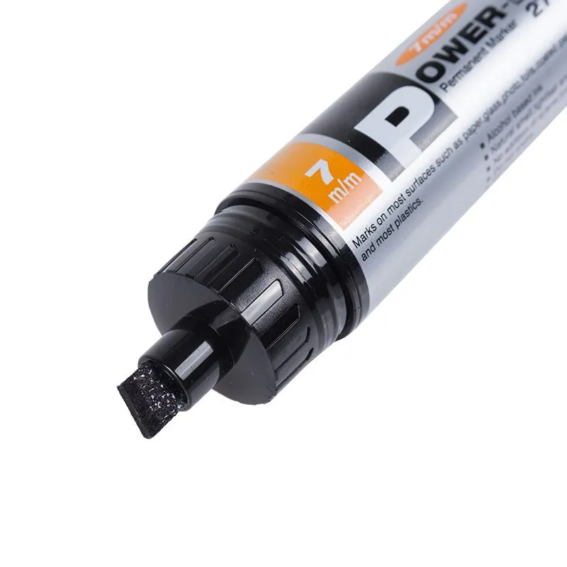 Маркер перманентный промышленный PER-2707, 7мм, черный, скошенный Line Plus - Фото 2