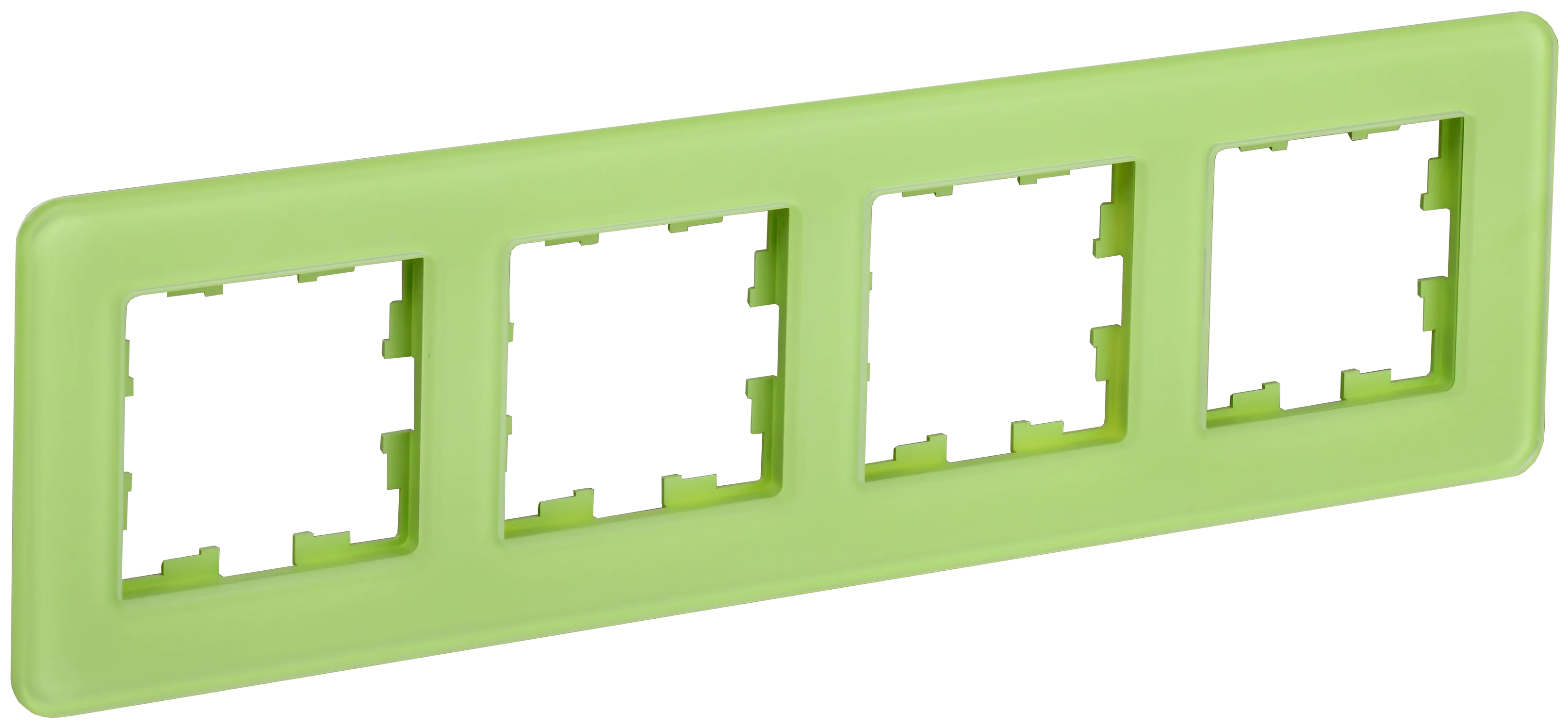 BRITE Рамка 4-местная РУ-4-2-Бр стекло эко грин RE IEK