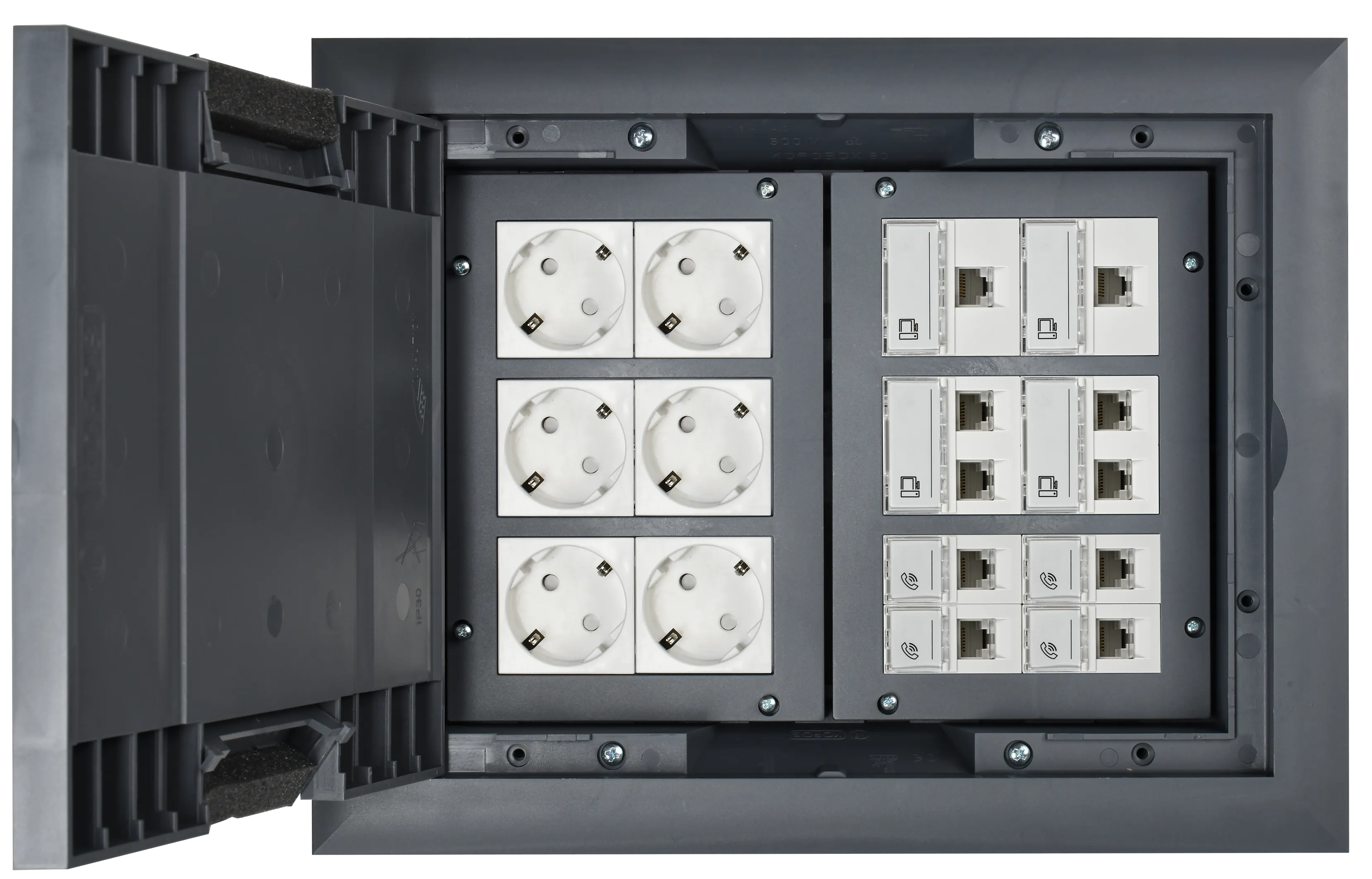 PRIMER Лючок напольный на 24 модуля ONFLOOR 24 IEK - Фото 2