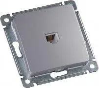 MASTER серебро Розетка тел. РСТ-400-06