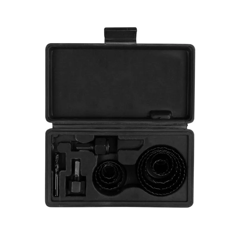 Набор коронок по дереву (19, 22, 28, 32, 38, 44, 54, 64 мм) 2 держателя с ключом Kranz - Фото 2