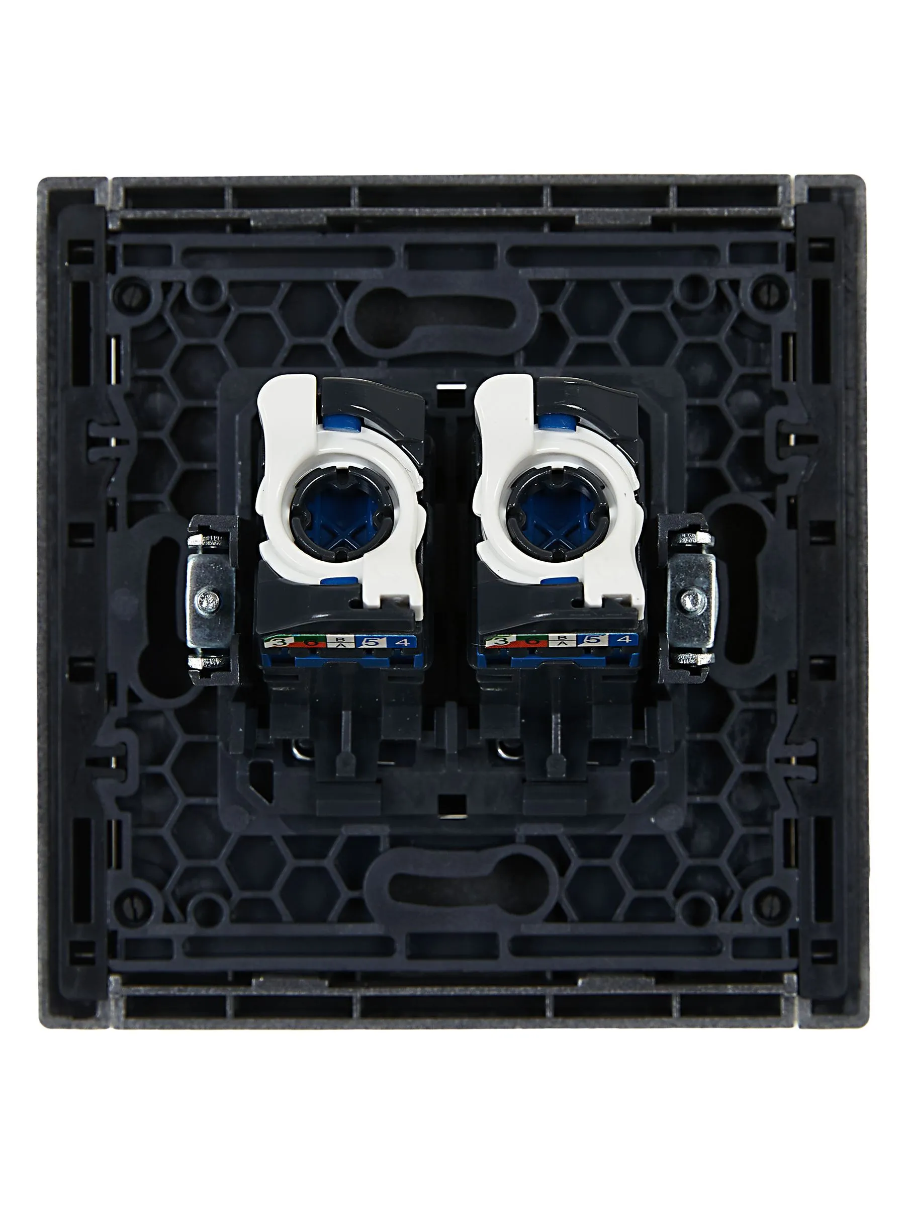 FORTE&PIANO Розетка компьютерная двойная RJ45 кат.6 FP534 сталь IEK - Фото 3