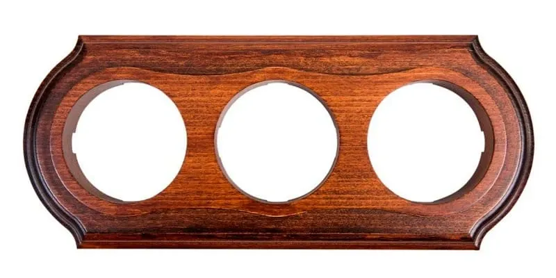 Рамка  трехместная "Элегант" , цвет - темный дуб, ТМ "МезонинЪ" GE70723-26 - Фото 2