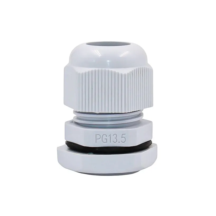 Ввод кабельный PG-13.5 серый, нейлон, IP68 (d кабеля 6-12 мм) 0807-0004