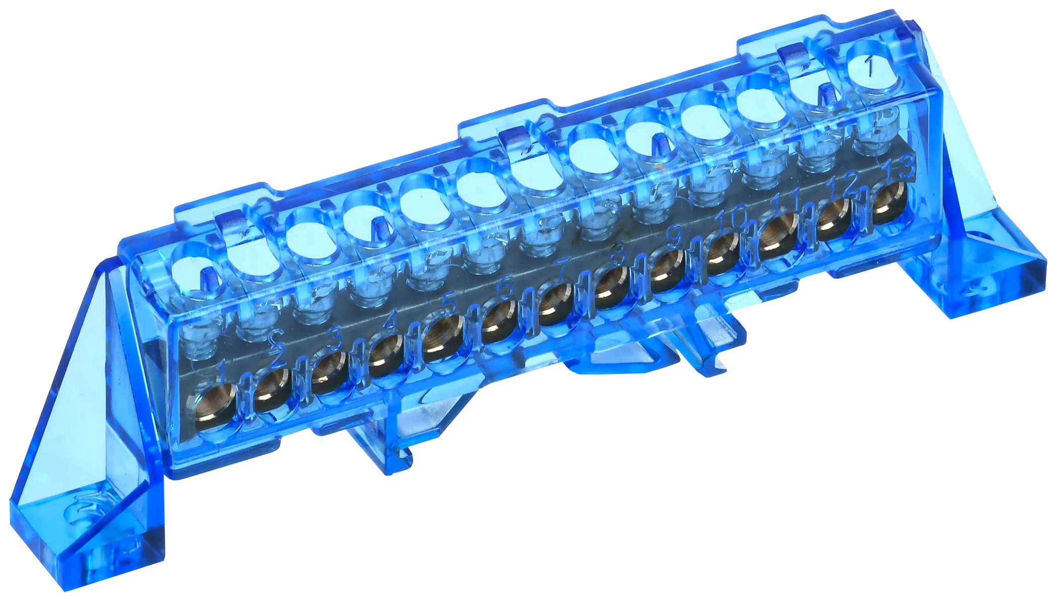 TEKFOR Шина N "ноль" в комбинированном DIN-изоляторе "Стойка" 6х9-13-С IEK