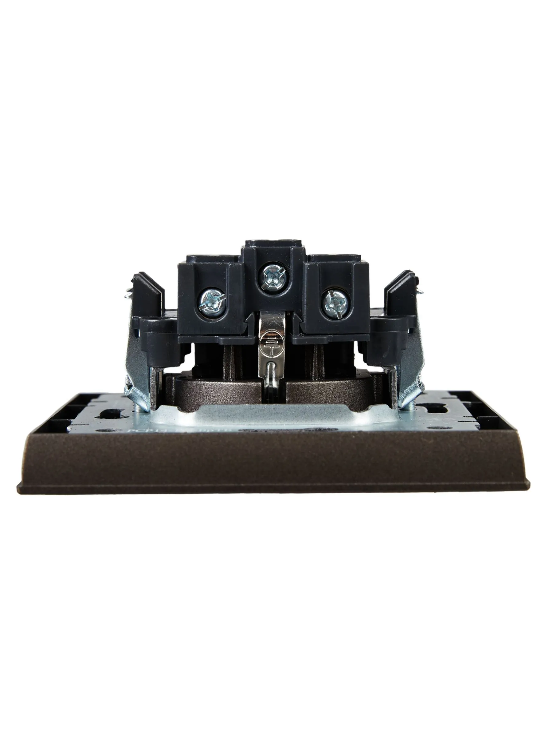 BRITE Розетка 1-местная с заземлением с защитными шторками 16А в сборе РСР14-1-0-БрТБ темная бронза IEK - Фото 7