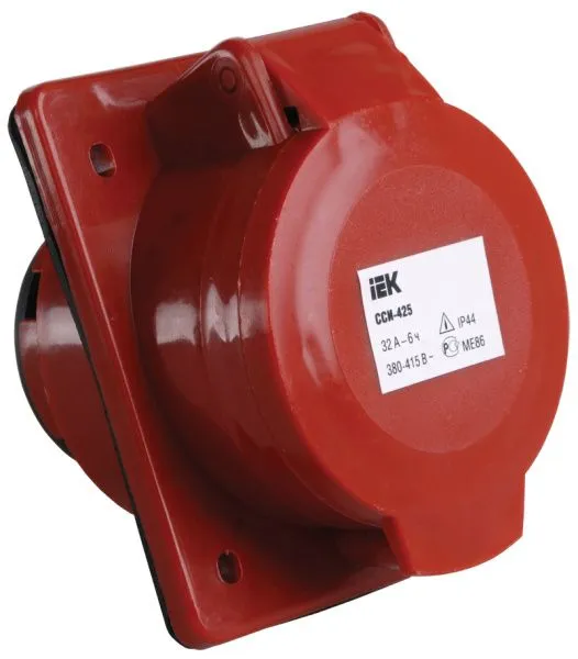 Розетка встраиваемая ССИ-425 3Р+Е+N 32А 380-415В IP44 IEK 