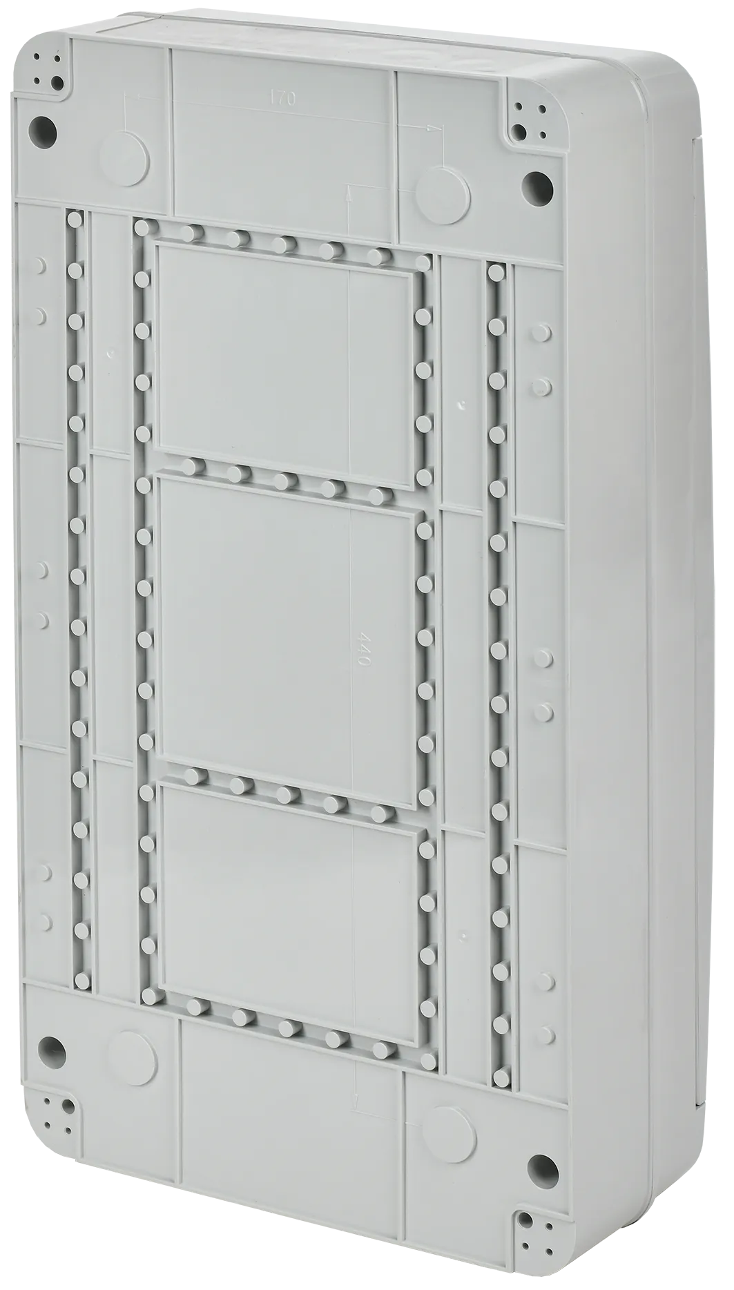 TEKFOR Корпус пластиковый КМПн-36 IP65 серая непрозрачная дверь IEK - Фото 3