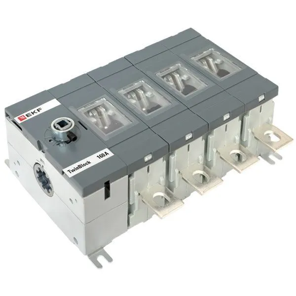 Рубильник 160A 4P без рукоятки управления TwinBlock EKF - Фото 6