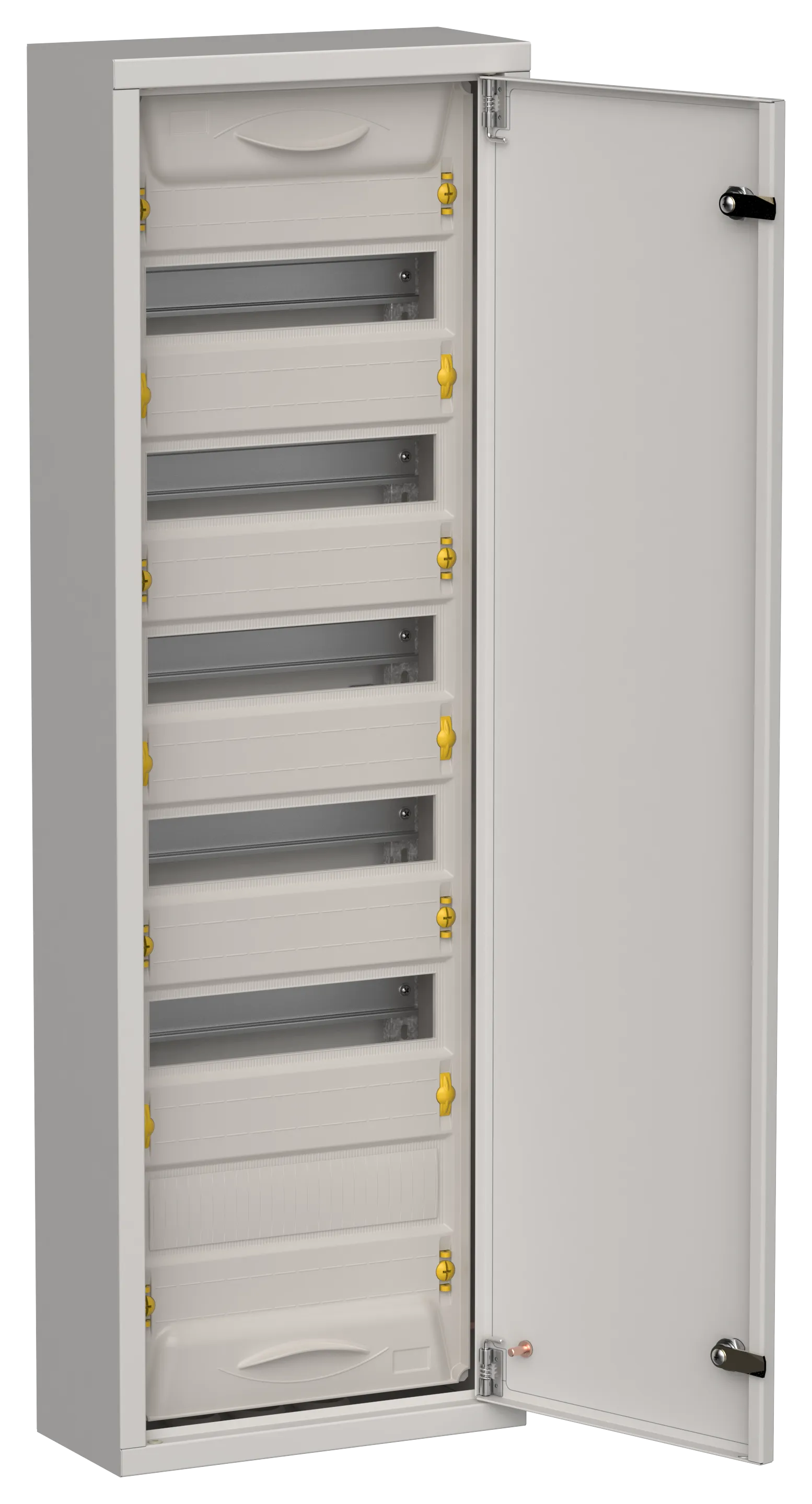 TITAN 5 Корпус металлический ЩРн-72 (1х72) 960х310х140мм IP31 серый (одна дверь) IEK TI5-50-N-072-31-7035