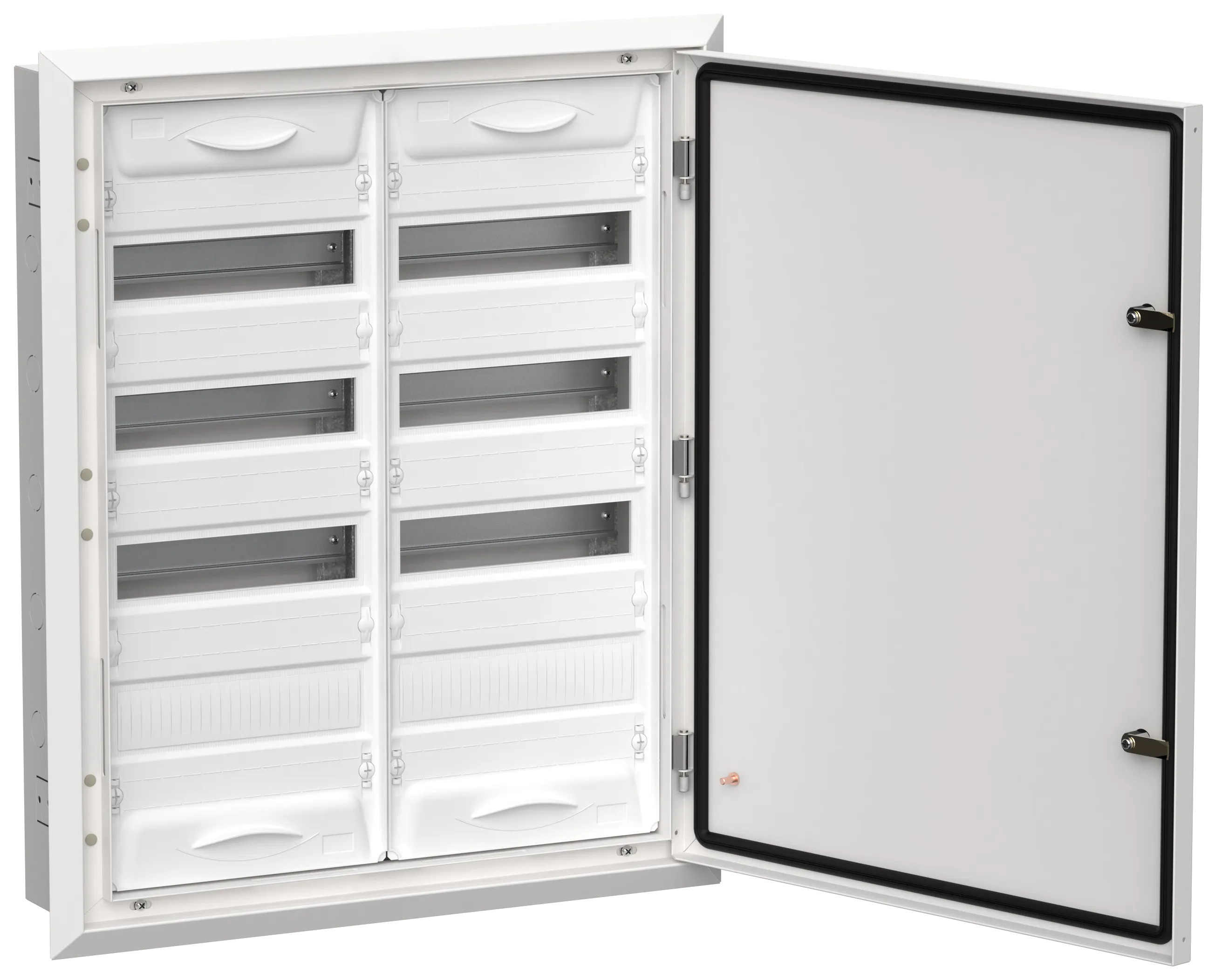 TITAN 5 Корпус металлический ЩРв-96 (2х48) 755х625х130мм IP31 белый (одна дверь) IEK