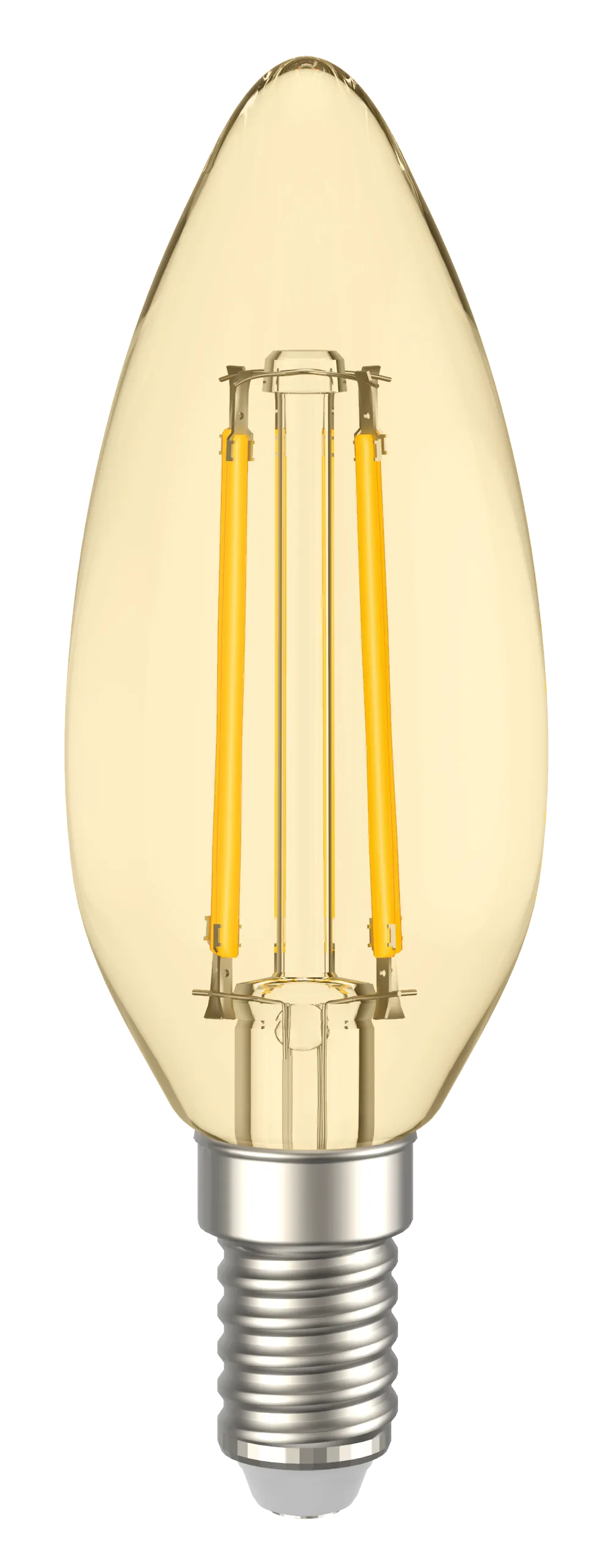 Лампа светодиодная C35 свеча золото 5Вт 230В 2700К E14 серия 360° IEK