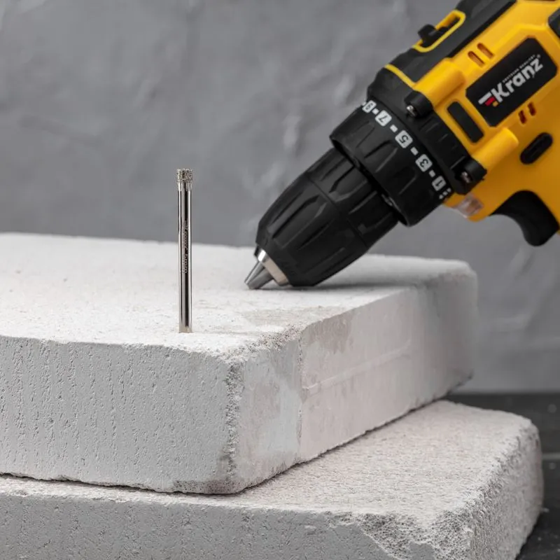 Сверло алмазное 5 мм по керамограниту, керамике и стеклу KRANZ - Фото 2