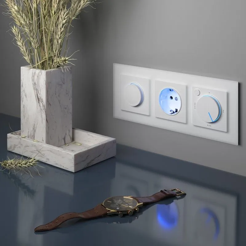 Терморегулятор электромеханический для теплого пола (белый) Werkel - Фото 3