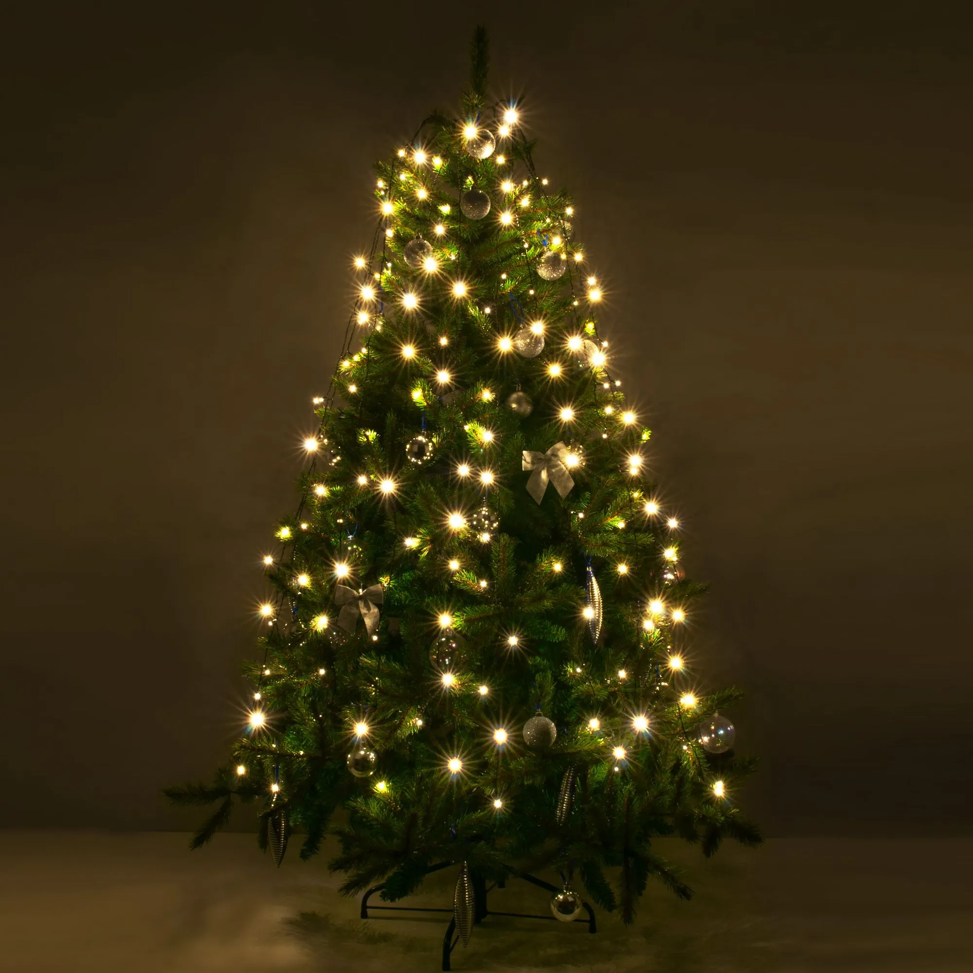 Гирлянда занавес на ель теплый белый 0,45*1,5м IP20 200-003 Elektrostandard Eurosvet