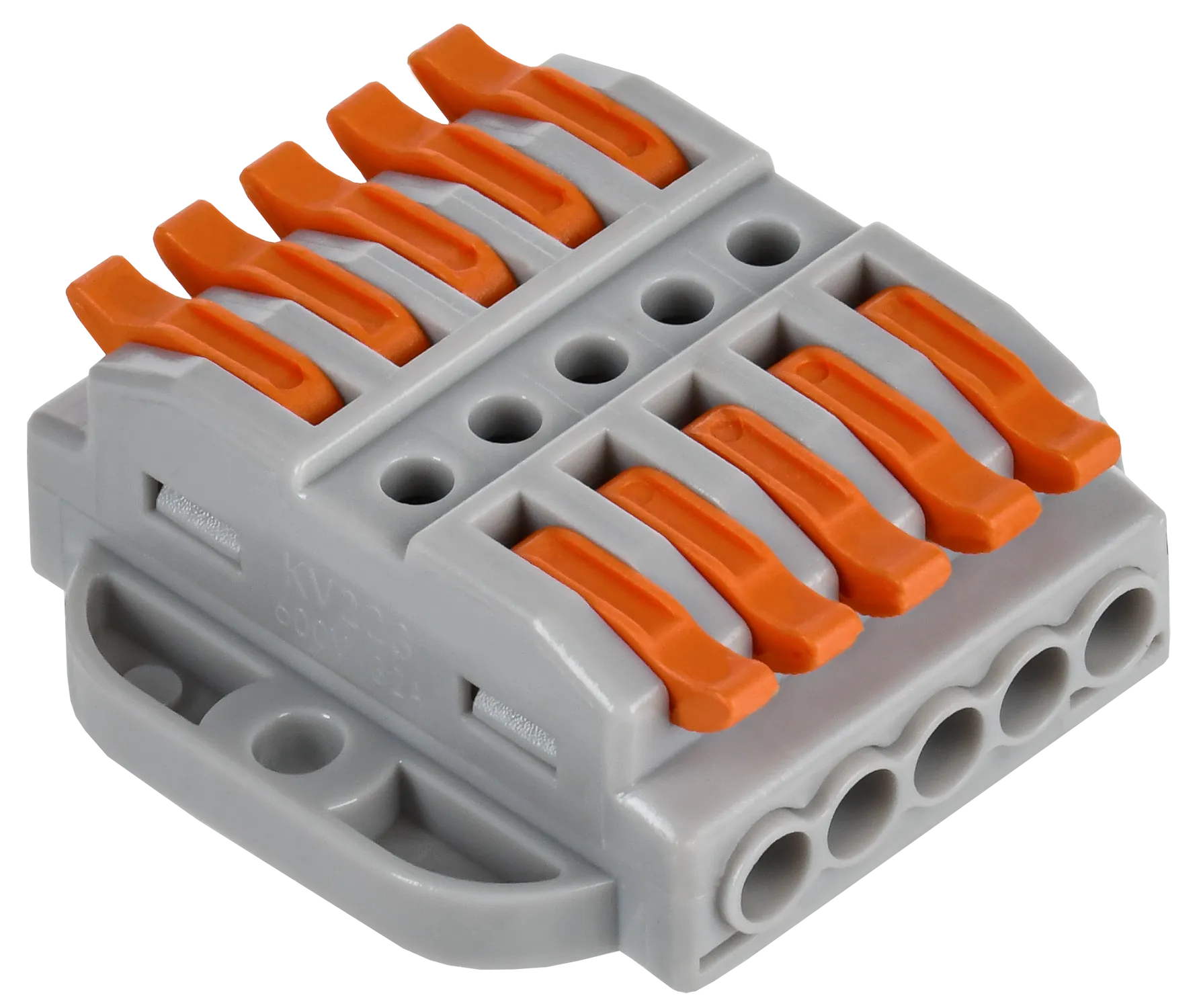 Строительно-монтажная клемма СМК 222-4155P проходная с площадкой (4шт/упак) IEK