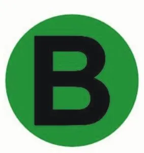 Наклейка "B" (d20) EKF PROxima an-2-9-1