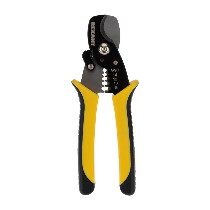 Кабелерез HT-50A МАСТЕР диаметр до 13,5мм, с функцией зачистки кабеля 0,5-6мм² REXANT