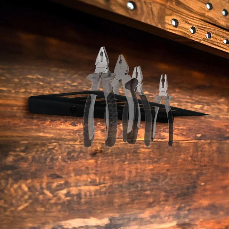 Держатель-органайзер для пассатижей, плоскогубцев или клещей, настенный, черный REXANT - Фото 2