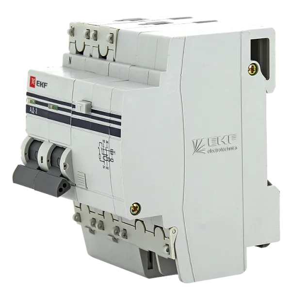 Диф. автомат 2Р 25А 30мА тип АС х-ка C эл. 4,5кА АД-2 EKF - Фото 6