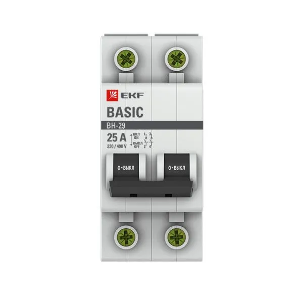 Выкл. нагрузки 2P 25А ВН-29 Basic - Фото 2