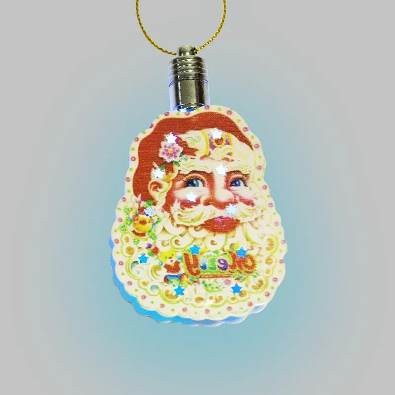 Фигурка подвесная Санта Клаус RGB 8x6 см