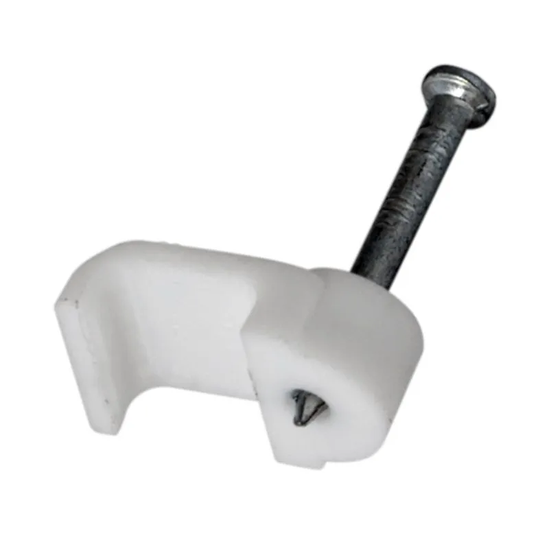 Крепеж кабеля плоский 8х3 мм, белый (50 шт/уп) REXANT