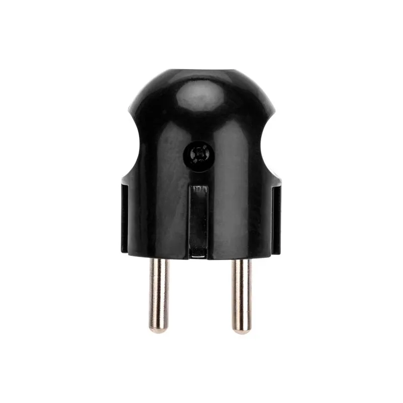 Вилка Евро прямая с з/к 16А черная REXANT - Фото 2